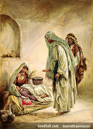 Jesus healing Peter's mother-in-law [Providence Collection/Licensed from GoodSalt.com]