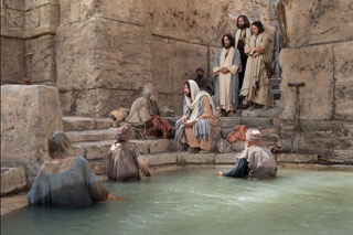 Jesus at the pool of Bethesda