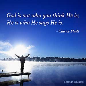 God is who He says He is
